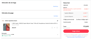 Xiaomi Redmi Note 13 Pro 4G de 8GB/256gb con envío desde españa por 175,69€