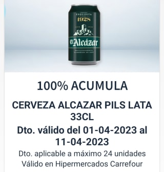 Gratis 24 lata cerveza acumula al cheque ahorro