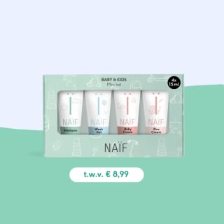 Gratis Mini Set t.w.v. €8,99 bij elke bestelling bij Naïf