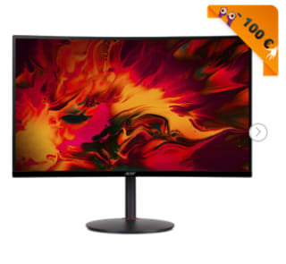 Acer Nitro XZ0 Monitor gaming curvo XZ270X 240 Hz por 189,90€