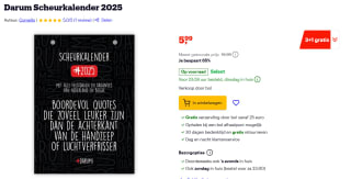 #DARUM! - Scheurkalender 2025 voor €5,99 bij Bol