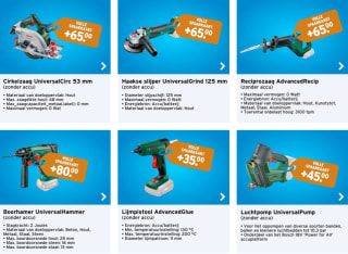 Spaar voor korting op Bosch gereedschap bij Gamma