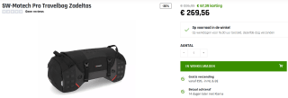 SW-Motech Pro Travelbag Zadeltas voor €269,56 bij Tenkateshop