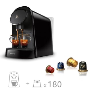 Por la compra de 180 cápsulas, recibe de regalo la cafetera L'OR Barista
