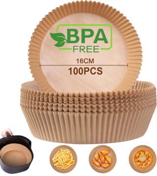 Papel para freidora de aire pergamino redondo 100 piezas por 3,96€