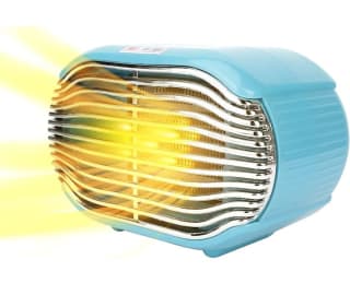 Calentador de escritorio, mini ventilador eléctrico de 800 W por 8,49€.