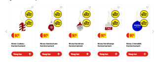 2 de Nivea product voor €1 en gratis kerstbal bij Kruidvat