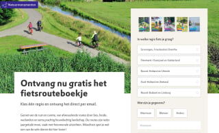 Gratis fietsrouteboekje van Natuurmonumenten per mail