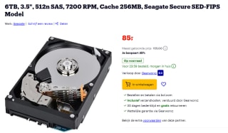 Seagate Exos 7E8 hard disk 6TB 7200RPM voor €85