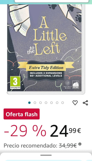 A Little to the Left Extra Tidy Edition Nintendo Switch por 24,99€.9