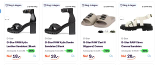 Diverse G-Star schoenen voor dames, heren en kids vanaf €7 bij Ibood