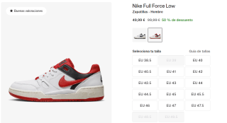 Zapatillas Nike Full Force Low por 49,99€