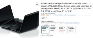 NETGEAR Nighthawk AX12 voor €187,84 bij Amazon