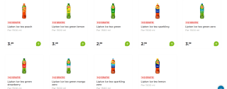 1+2 gratis op Lipton Ice tea bij PLUS