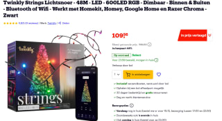 TWINKLY Strings RGB - 600 lamps Slimme Verlichting RGB voor €109,56 bij Bol