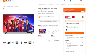 Philips 32PFS6908/12 32" LED FullHD Ambilight HDR10 por 239,99€