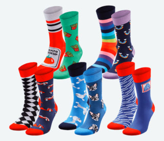 2-pack crazy sokken voor €2,49 bij de Aldi