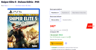 Sniper Elite 5 Deluxe Edition voor €34,50 bij Bol.com