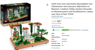 Lego City Tuin met fontein (10359) voor €55 dmv code bij Amazon
