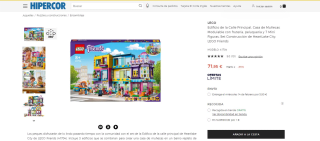 Edificio de la Calle Principal, Casa de Muñecas Modulable con frutería, peluquería y 7 Mini Figuras, Set Construcción de HeartLake City por 71,95€