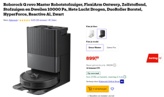 Roborock Qrevo Master robotstofzuiger met dweilfunctie voor €899 bij Bol