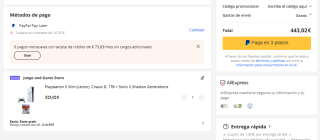 Playstation 5 Slim (Lector), Chasis D, 1TB + Sonic X Shadow Generations por 443,02€