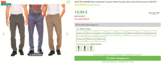 Selected Homme slim fit pantalon in diverse kleuren voor €19,99 bij Outlet46