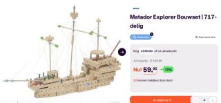 Matador Explorer 5+ 717-delig Klassike Houten bouwset voor €59,95 bij iBOOD