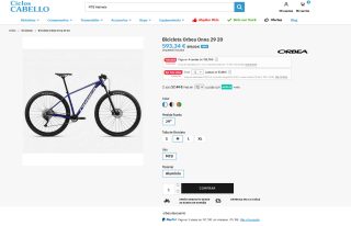 Bicicleta Orbea Onna 20 por solo 593,34€