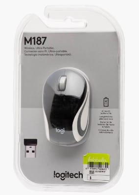 Mouse Logitech M187 Mini Wireless Negro por $7.990