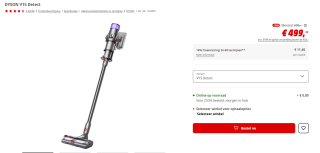 Dyson steelstofzuiger V15 Detect voor €499 bij de Mediamarkt