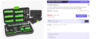 Maletin de Herramientas Juego 130 piezas por 9.1€