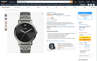 Reloj FOSSIL BQ2419 por 49,50€