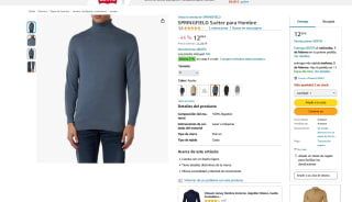 Suéter para Hombre SPRINGFIELD por 12,99€