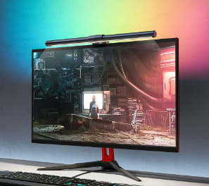 Barre lumineuse de jeu BlitzWolf® BW-CML2 RGB pour moniteur à double source lumineuse à 20,79€