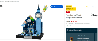 LEGO 43232 Peter Pan en Wendy Vliegen over Londen voor €45,49