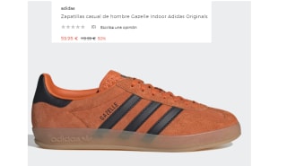 Zapatillas casual de hombre Gazelle Indoor Adidas Originals por 59.95€