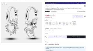 Pendientes de plata de ley 925 laza por tan sólo 3€