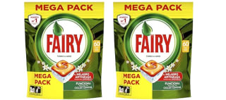 Pack 2 Fairy Cápsulas de Lavavajillas, Naranja, Blanco, 60 Cápsulas por 15.22€
