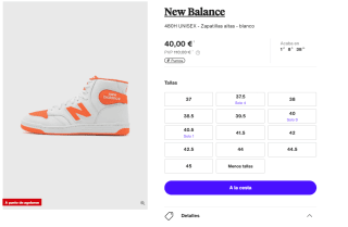 New Balance 480H UNISEX Zapatillas altas por 40€