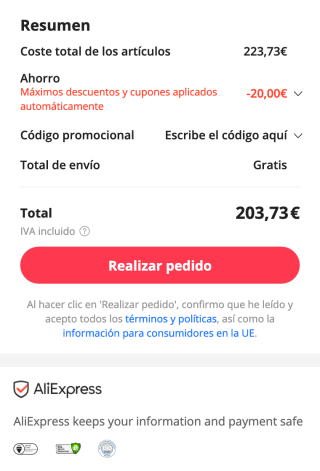 Apple Watch SE GPS 40 mm Caja de aluminio por 203,73€