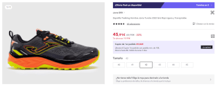 Zapatillas de Trekking de Hombre Joma Tundra por 45.91€ (Cuenta Nueva 33.91€)