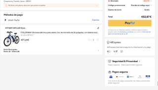 Bicicleta COLORWAY eléctrica para adulto 26" con batería recargable de 36V y 15Ah por solo 432,87€