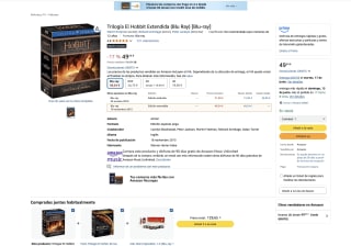 Trilogía El Hobbit edición extendida Bluray por solo 49,54€