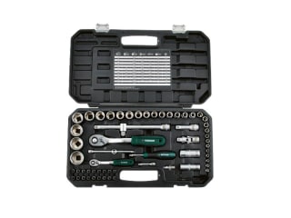 PARKSIDE Dopsleutelset 65-delig 1/4" en 1/2" in opberg box voor €29,99 in de Lidl webshop