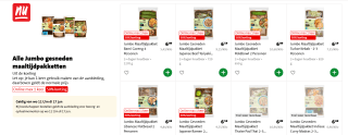 50% korting op alle Jumbo gesneden maaltijdpakketten