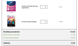 Gratis E-voucher filmkaartje voor de film Happy Single t.w.v. 12.50 bij aankoop van 2 actieproducten bij Kruidvat