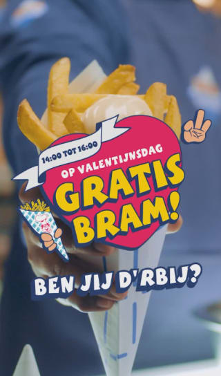 Op Valentijnsdag gratis Brammetjes bij Bram Ladage