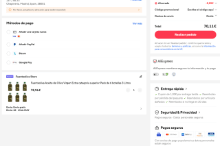 18L Aceite de Oliva Virgen Extra FUENTEOLIVA por solo 70,11€