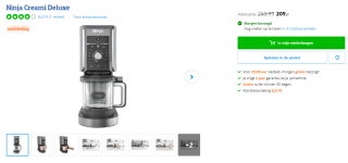 Ninja Creami Deluxe NC501EU voor €209 bij Coolblue